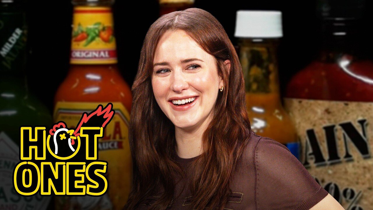 Hot Ones S29 E13 – Rachel Brosnahan Flies Through The Air While Eating Spicy Wings