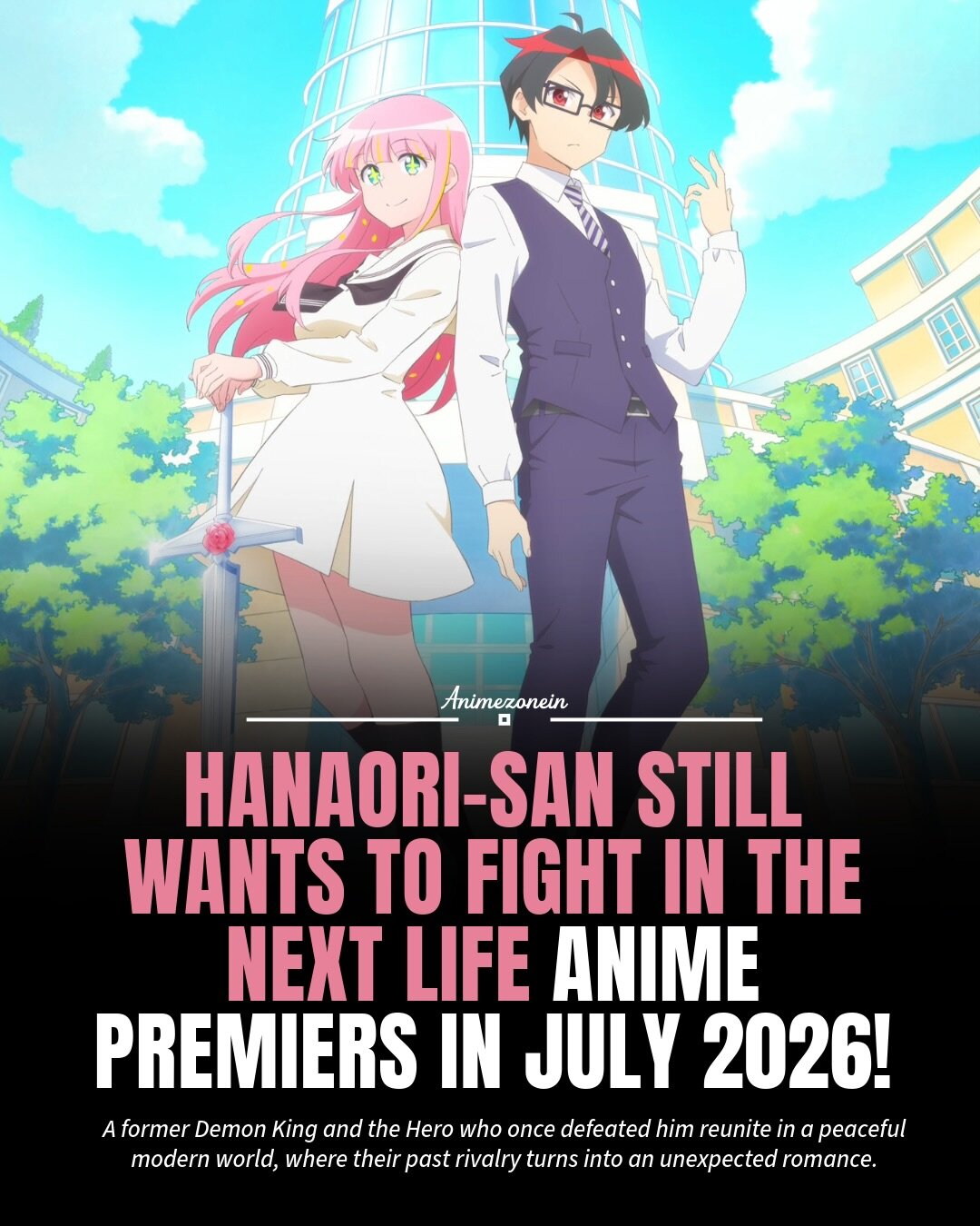 Hanaori-san Still Wants to Fight in the Next Life poster