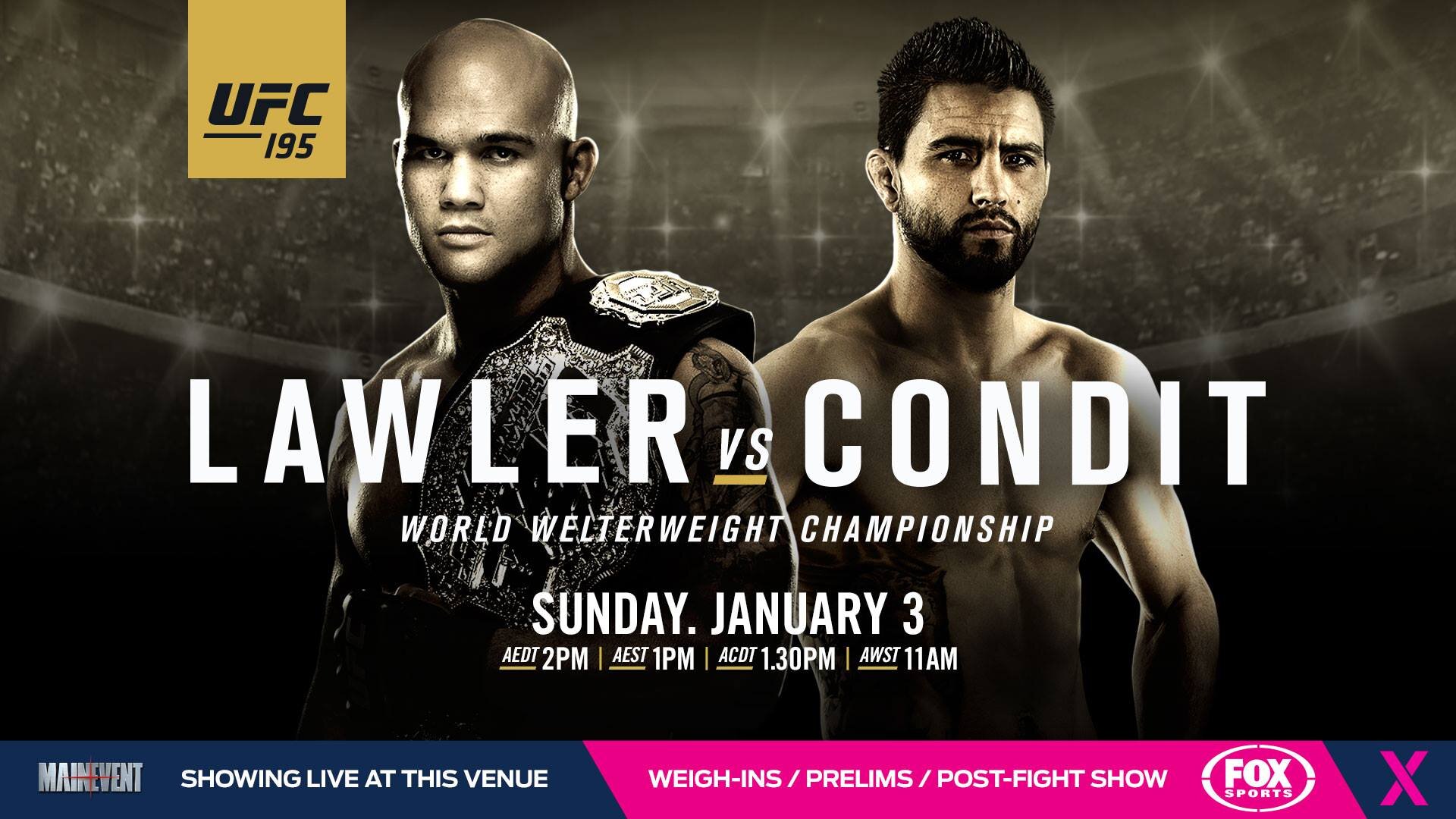 UFC 195: Lawler vs. Condit Image #158580 | TVmaze